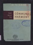 Way to Communal Harmony