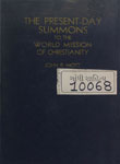Present-day summons to the World Mission of Christianity