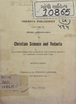 Vedanta Philosophy : Lecture by Swami Abhedananda on Christian Science and Vedanta