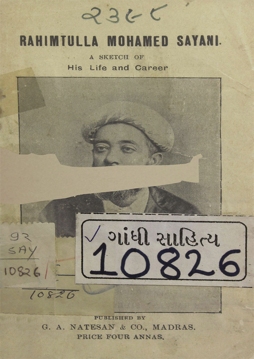 Rahimtulla Mohamed Sayani : A Sketch of His Life and Career