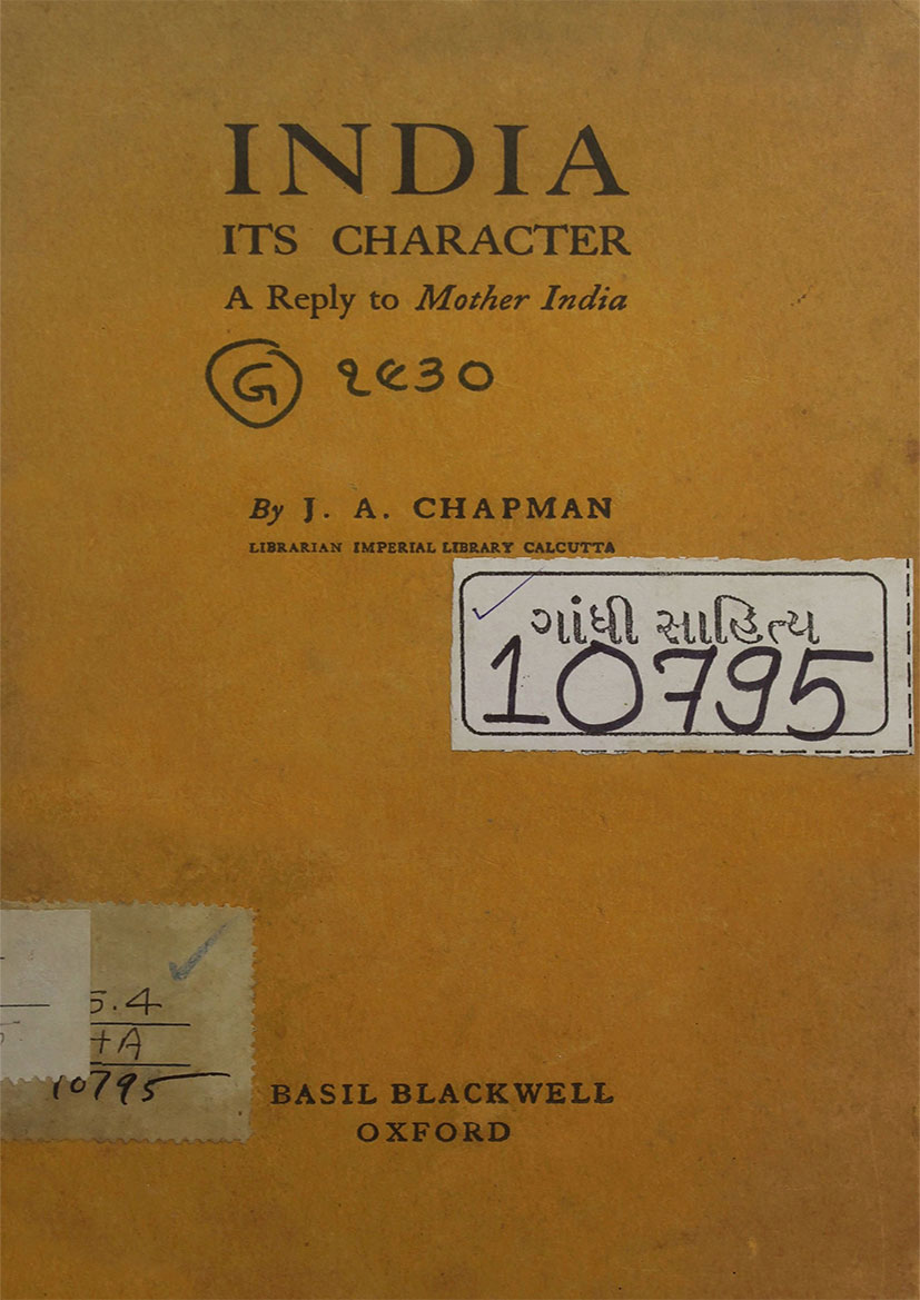 India : Its Character : A Reply to Mother India