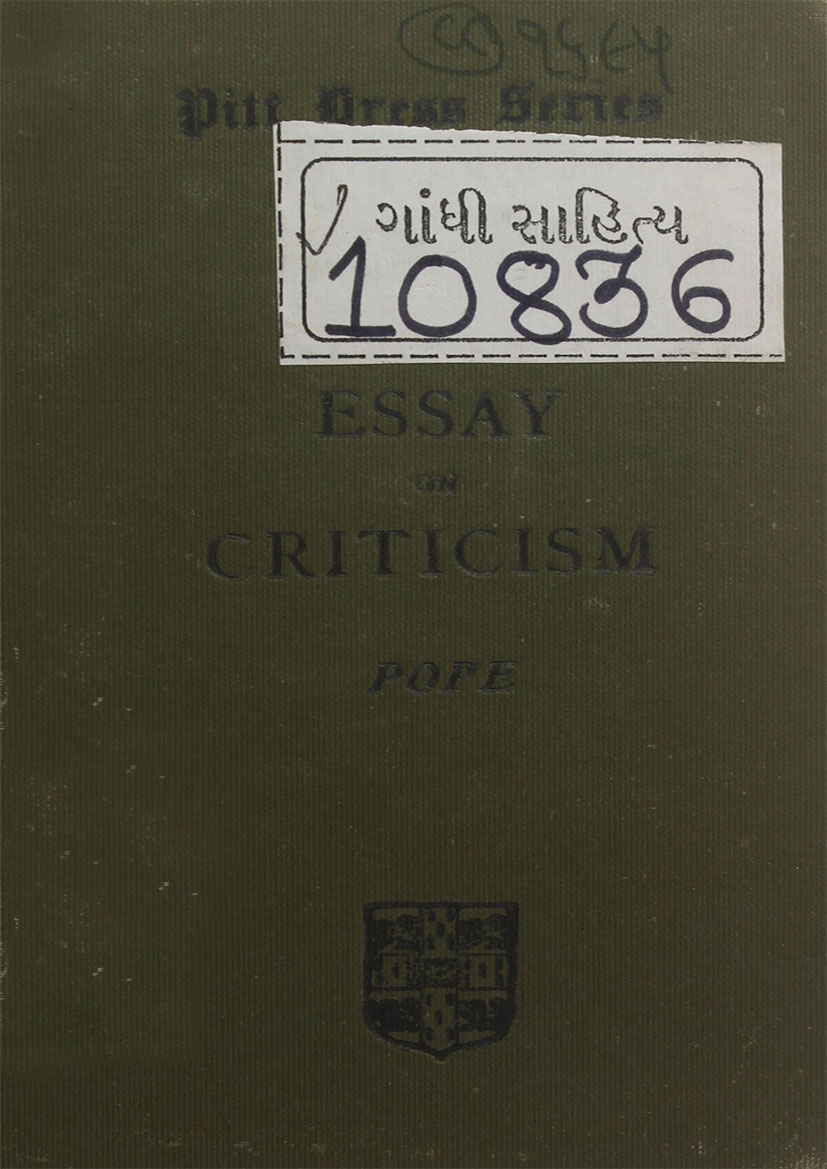 Pope : Essay on Criticism