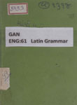 Elementary : Latin Grammar