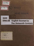 English Seamen in the Sixteenth Century : Lectures Delivered at Oxford Easter Terms 1893-4