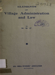 Elements of Village Administration and Law
