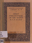 Great Philosophies of the World