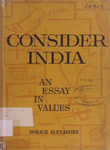 Consider India : An Essay in Values