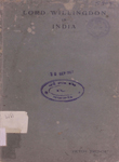 Lord Willingdon in India