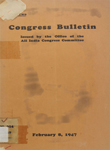 Congress Bulletin : Issued by the Office of the All India Congress Committee : February 8, 1947