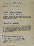 Afterthoughts : A Sequel to Back From the U. S. S. R.
