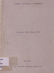 Indian National Congress : November 1934―March 1936