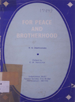 For Peace and Brotherhood
