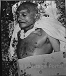 Mahatmaji's body lying in state at Birla House