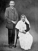Gandhi and Kasturbai, Johannesburg, July 1914