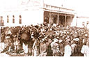 Gathering at the Hamidia Mosque, Johannesburg, 1908 to protest against the Registration Act