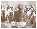 Addressing social workers from Karnatak at Sevagram, 1934