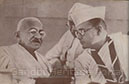 The Haripura Congress, 1938, Gandhiji with Subhas Chandra Bose, the Congress President