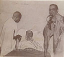Gandhi's visit to ailing Andrews at the Presidency Hospital, Calcutta, February 20, 1940