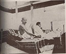 The historic meeting of the All India Congress Committee, August 8, 1942, at which the 