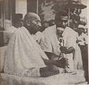 Addressing the public at Poona on his 76th birthday on October 2, 1945