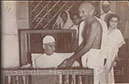 Gandhi‘s visit to ailing Pandit Malaviya, Delhi, April 1946