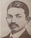 Gandhi's photograph taken in London, 1906