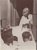 On his way to Noakhali, East Bengal, November 1946