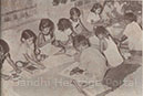 The Basic School of the Talimi Sangh, Sevagram; a number of pupils, drawn from all parts of India, attend the School
