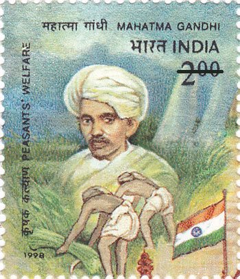 Rs. 2 Postage Stamp on Peasants Welfare by India-1998