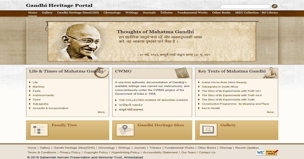 Mahatma Gandhi Family Chart